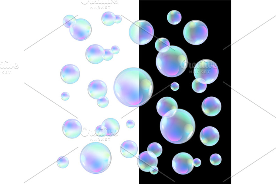 Realistic soap bubbles in Graphics - product preview 8