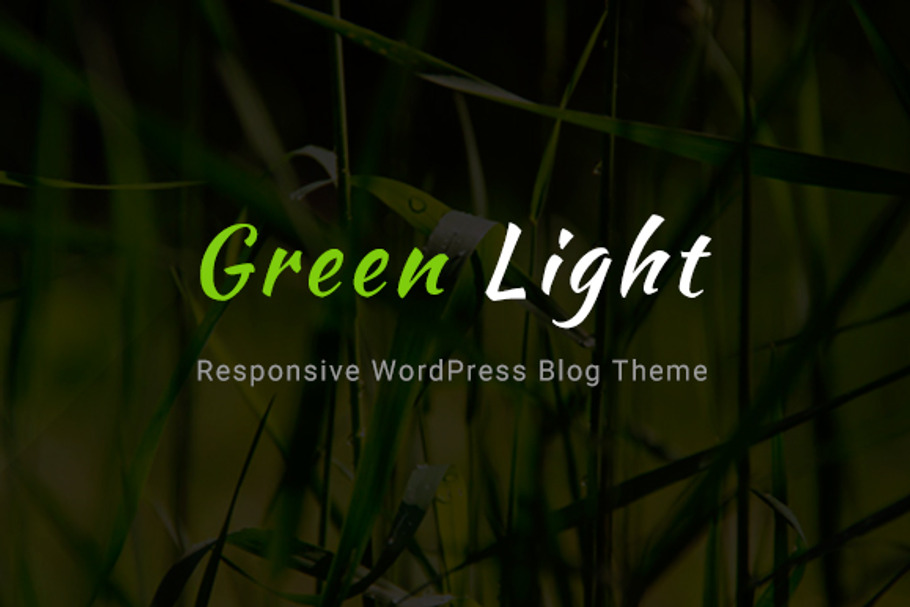 GreenLight - A WordPress Blog Theme