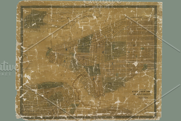 Antique New York City Maps in Textures - product preview 4
