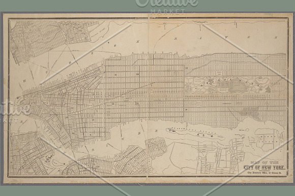 Antique New York City Maps in Textures - product preview 5