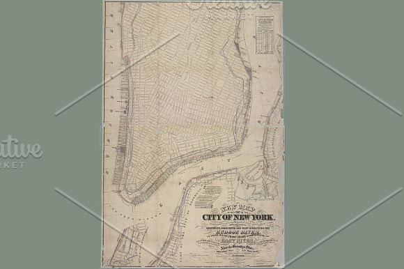 Antique New York City Maps in Textures - product preview 6