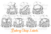 Bakery Shop Badge Engraved set