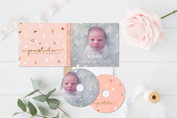 CD Label | Fetching Triangles in Stationery Templates - product preview 2