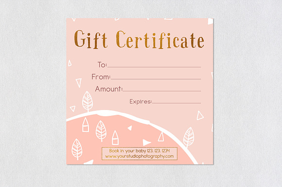 Gift Certificate | Bewitching in Card Templates - product preview 2