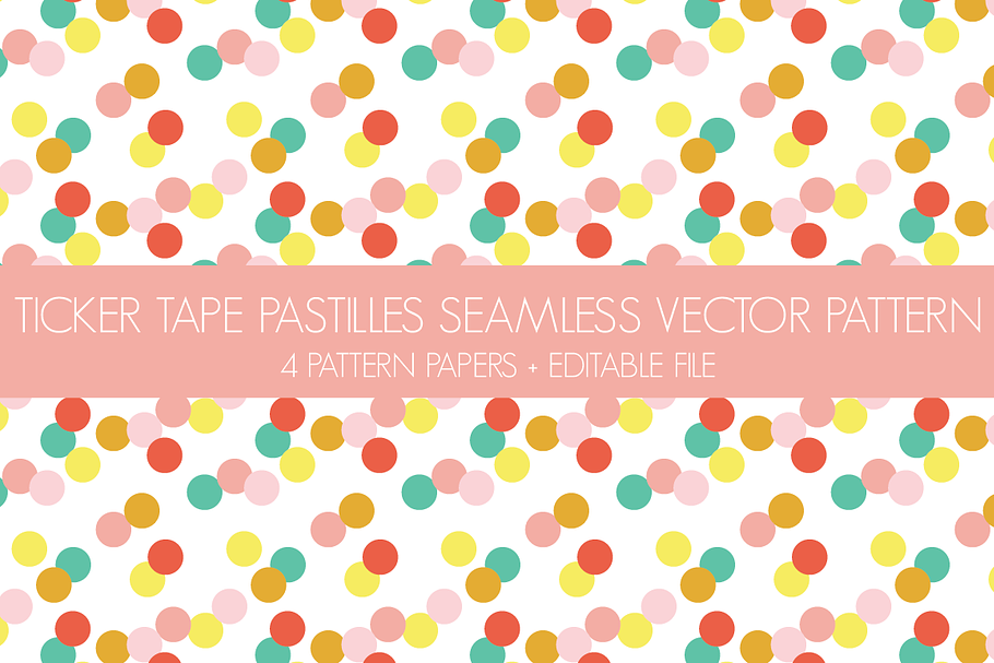 pastilles vector seamless pattern in Patterns - product preview 8
