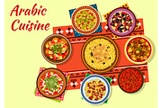 Arabic cuisine authentic dishes
