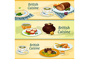 British cuisine banners