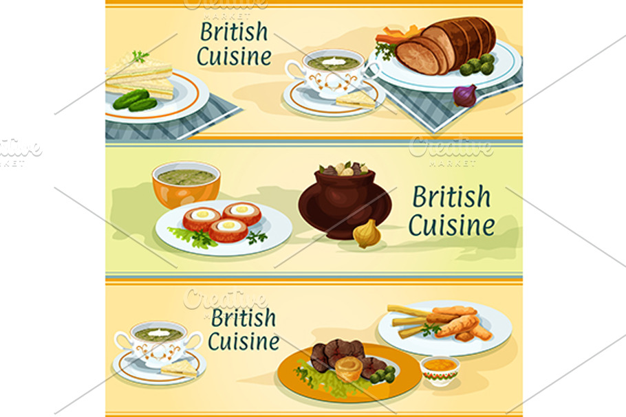 British cuisine banners in Graphics - product preview 8