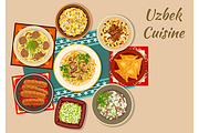 Uzbek cuisine dishes
