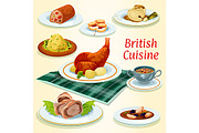 British menu dishes