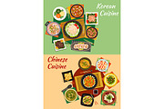 Chinese and korean cuisine