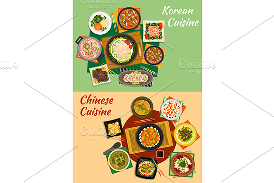 Chinese and korean cuisine in Graphics - product preview 8