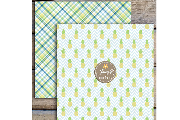 Pineapple Digital Papers in Patterns - product preview 1