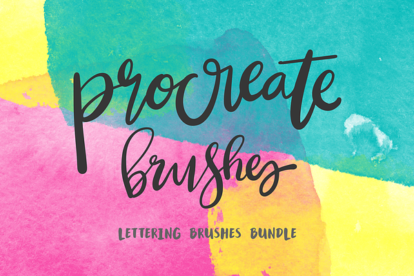 Procreate Lettering 34+ Brush Bundle