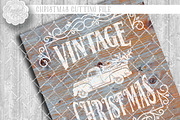 Vintage Rustic Christmas SVG File