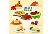 Italian national cuisine dinner