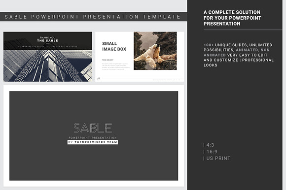 Sable Powerpoint Template in PowerPoint Templates - product preview 1