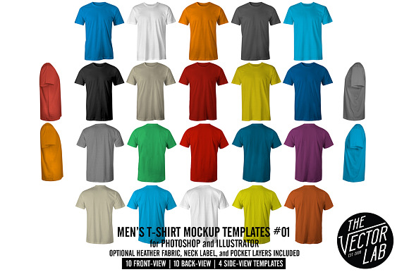 Men's Apparel Mockup Template Bundle in Product Mockups - product preview 2