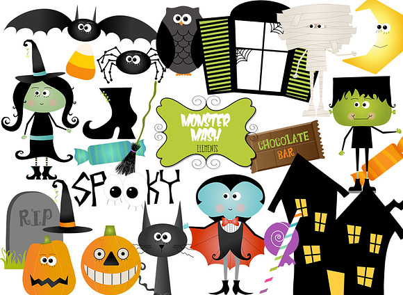 Halloween Elements in Illustrations - product preview 2