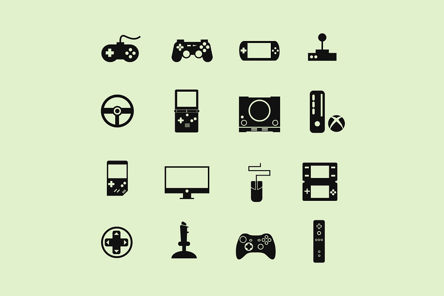 16 Game Console Icons in Game Icons - product preview 8