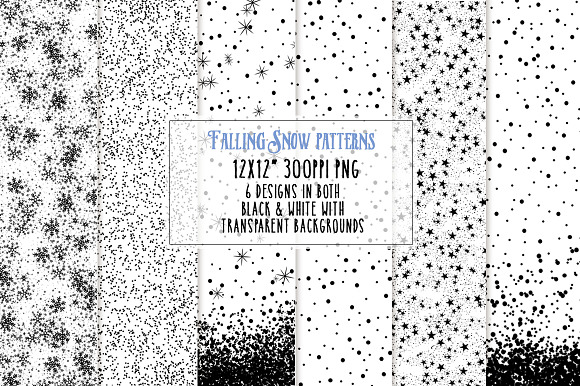 Falling Snow Patterns in Patterns - product preview 1