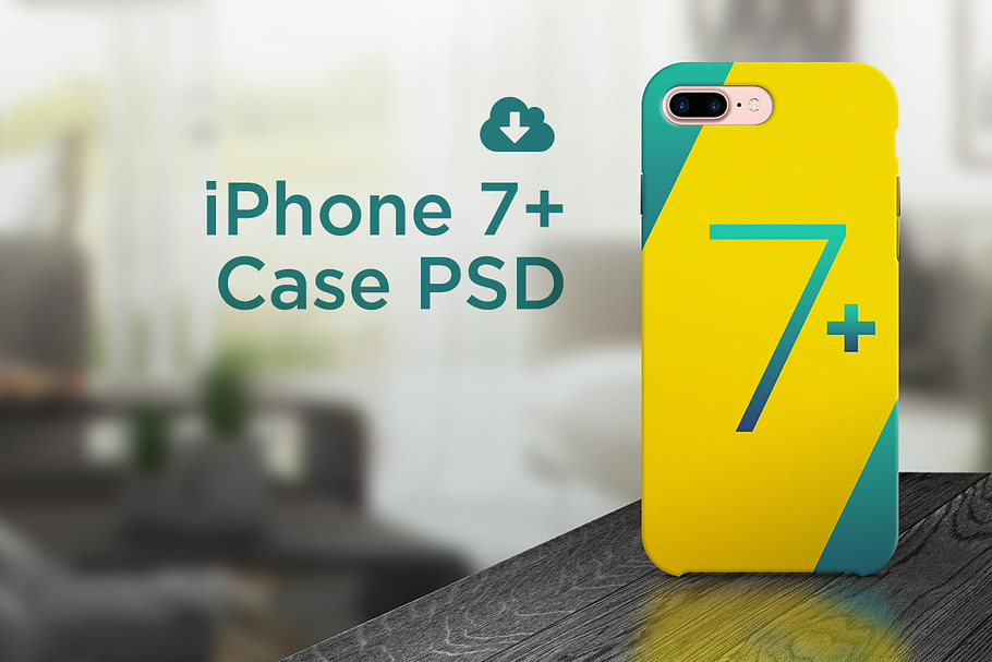 iPhone 7 plus case PSD in Product Mockups - product preview 8
