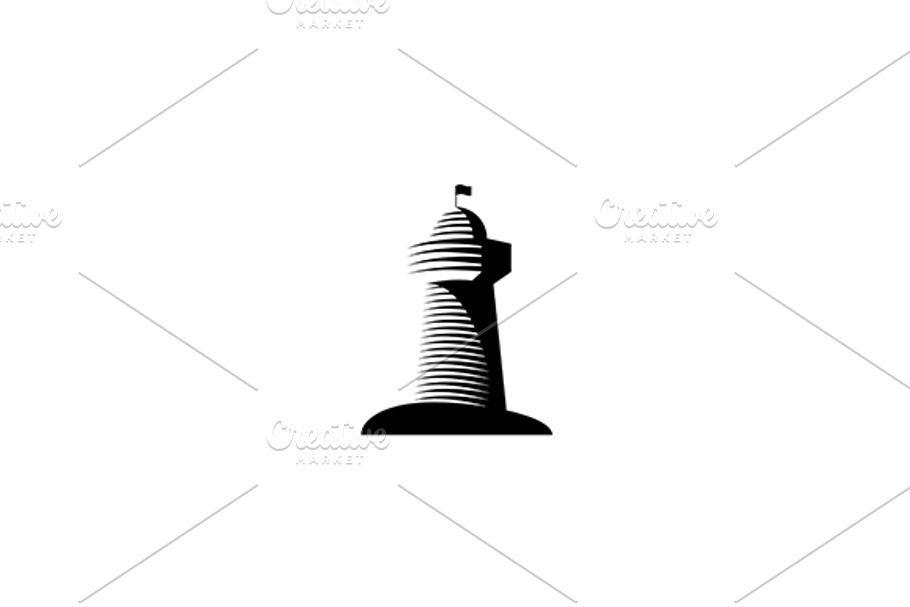 Lighthouse Vector Logo  in Logo Templates - product preview 8
