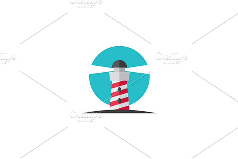 Lighthouse Vector Logo in Logo Templates - product preview 8