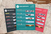 Corporate Flyer Templates 3 Colors