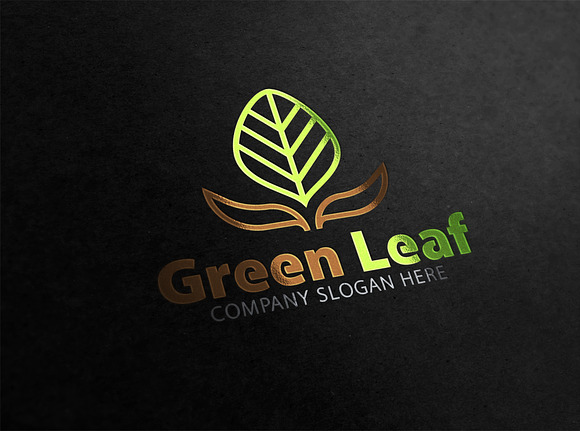 Green Leaf Logo in Logo Templates - product preview 1