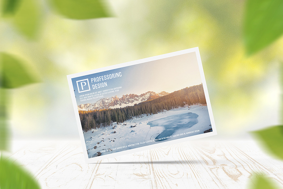 10x15 Postcard / Invitation Mock-up in Product Mockups - product preview 8