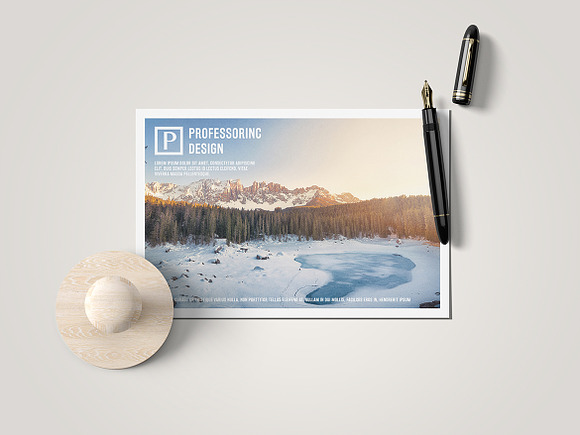 10x15 Postcard / Invitation Mock-up in Product Mockups - product preview 1