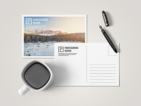 10x15 Postcard / Invitation Mock-up in Product Mockups - product preview 2