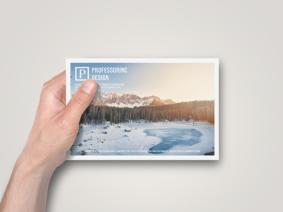 10x15 Postcard / Invitation Mock-up in Product Mockups - product preview 3