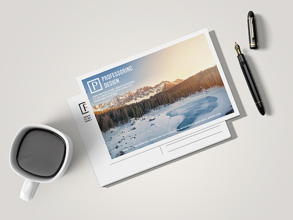 10x15 Postcard / Invitation Mock-up in Product Mockups - product preview 5