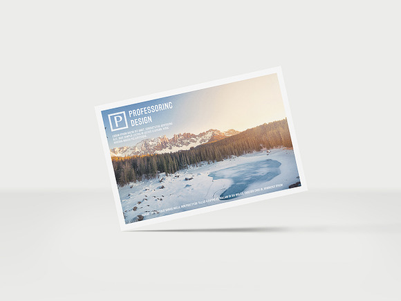 10x15 Postcard / Invitation Mock-up in Product Mockups - product preview 6