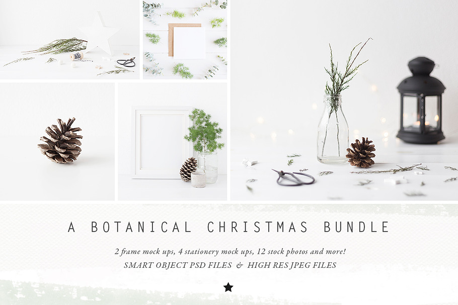 The Botanical Christmas BUNDLE in Print Mockups - product preview 8