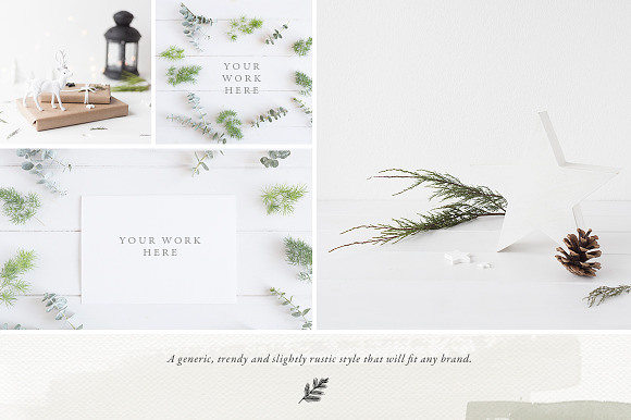 The Botanical Christmas BUNDLE in Print Mockups - product preview 3