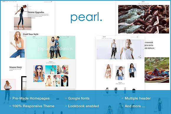 Pearl Responsive Theme Magento 2 in Magento Themes - product preview 1
