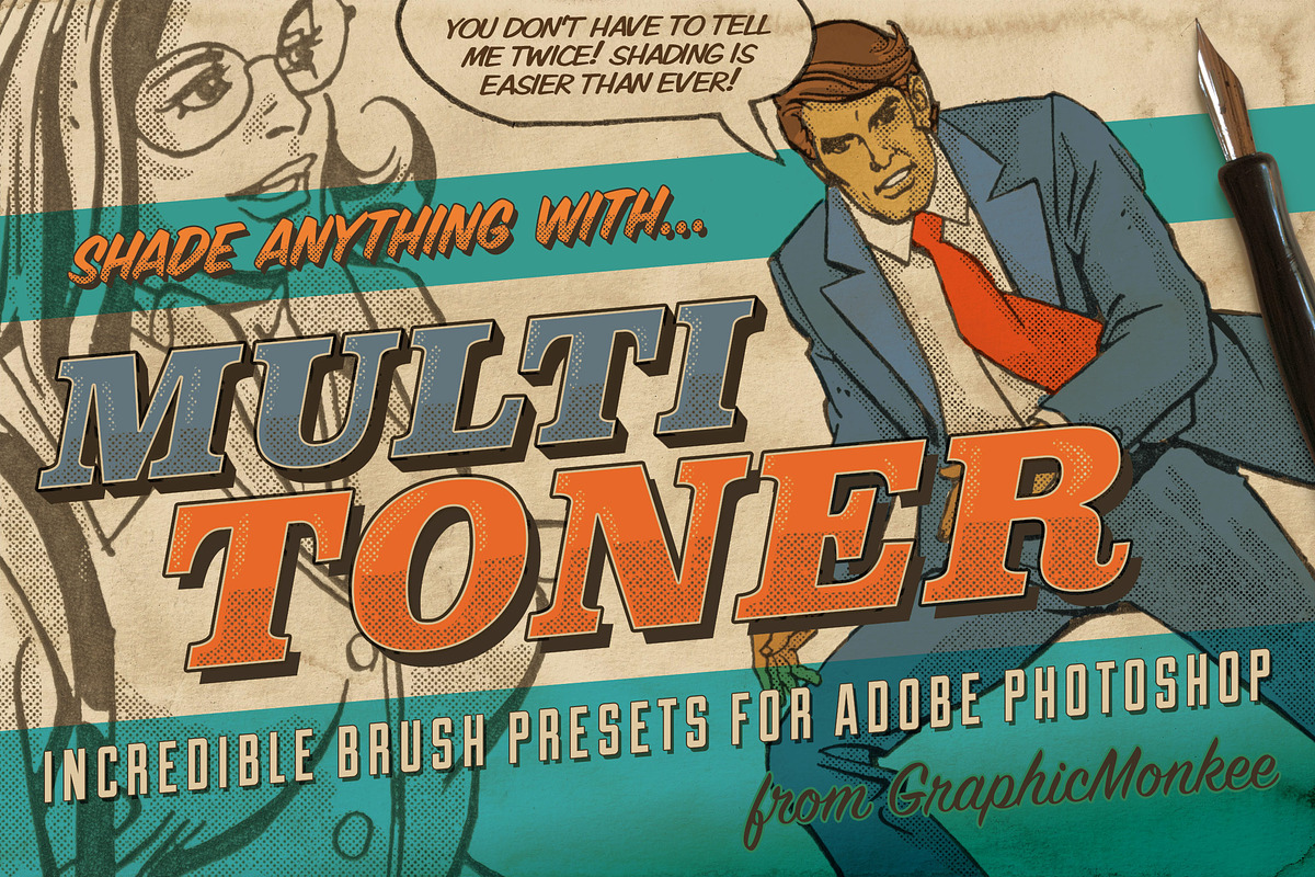 Multi Toner Brush Presets for PS in Photoshop Brushes - product preview 8