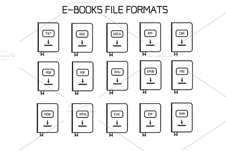 Digital books file formats