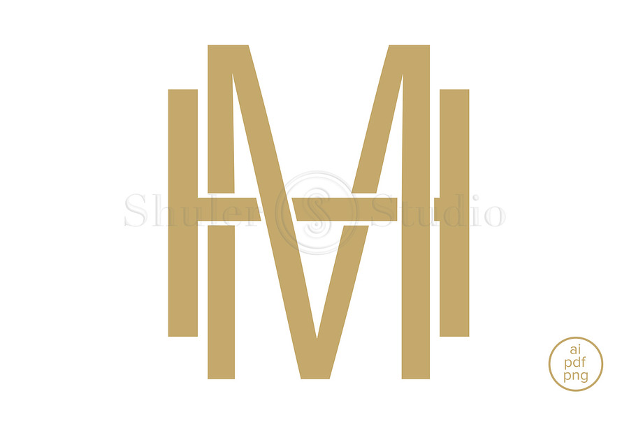 HM Monogram MH Monogram in Logo Templates - product preview 8