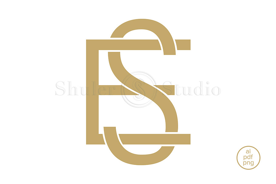 ES Monogram SE Monogram in Logo Templates - product preview 8