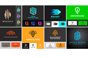 Logo design templates set
