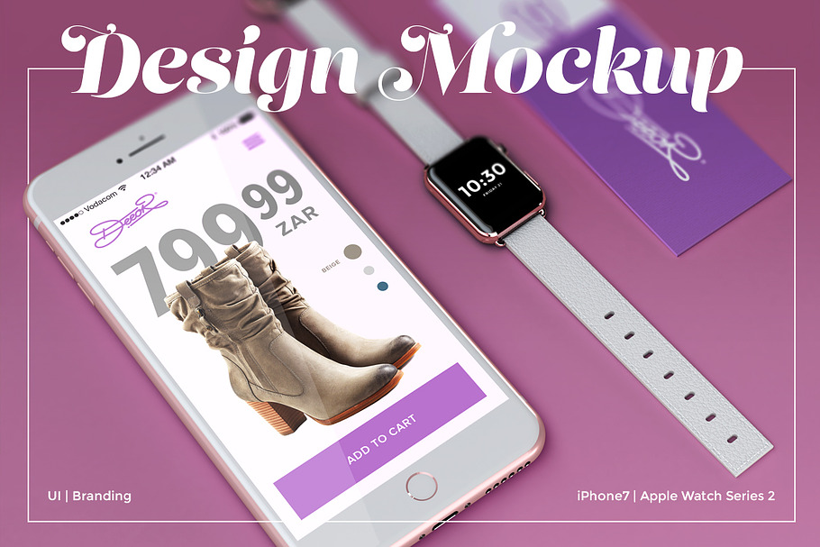 UI/Branding Design Mockup