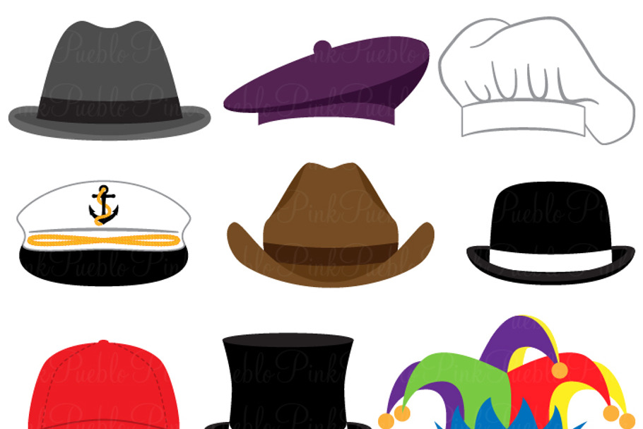 Hats Clipart and Vectors