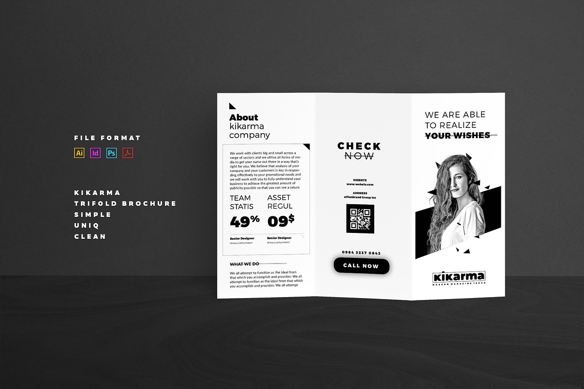 Tri Fold brochure in Brochure Templates - product preview 8