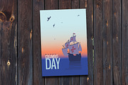 Columbus Day Greetings Cards