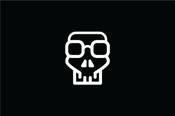 Geek Skull Logo Template in Logo Templates - product preview 1