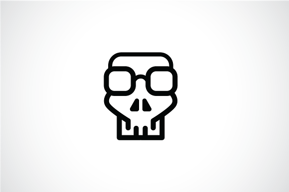 Geek Skull Logo Template in Logo Templates - product preview 2
